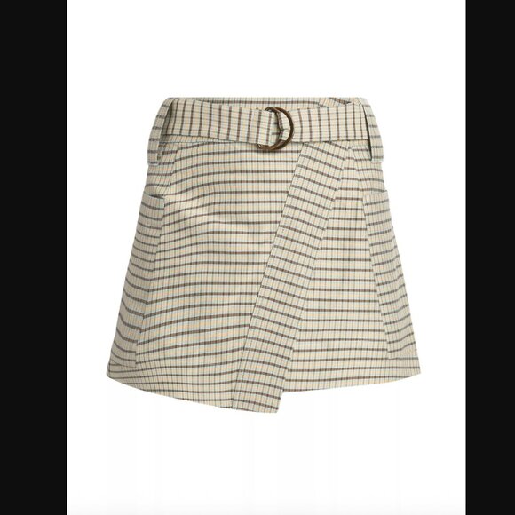NWT Rails Deanna Checked Miniskirt in Sage Mini Check | Size S - Picture 1 of 7